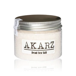 AKARZ 100% Pure Mineral Dead Sea Dry Salt Origin Jordan Fine Grain Relieving Psoriasis Eczema and Acne Skin Body Care