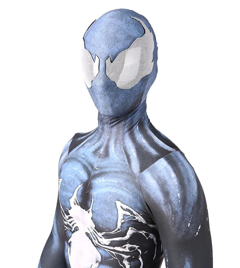 Venom Symbiont SpidSuffolk Cosplay Costume, Smile Hero, Zentai Jumpsuit, Drum Suit, Halloween