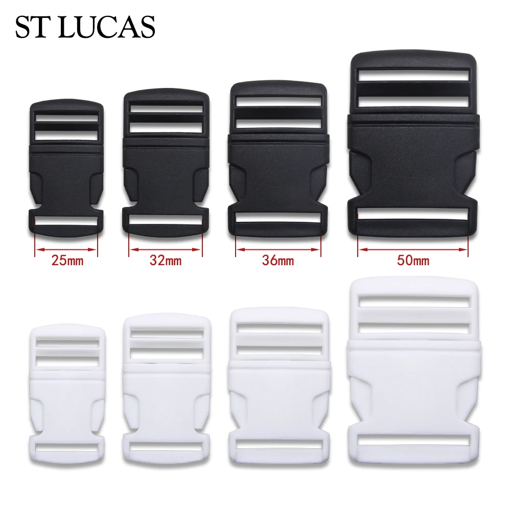 Plastic Black Buckle Loop For Shoolbag Backpack Strap Luggage Adjustable Buckles Belt Suitcase Accessories Handmade DIY