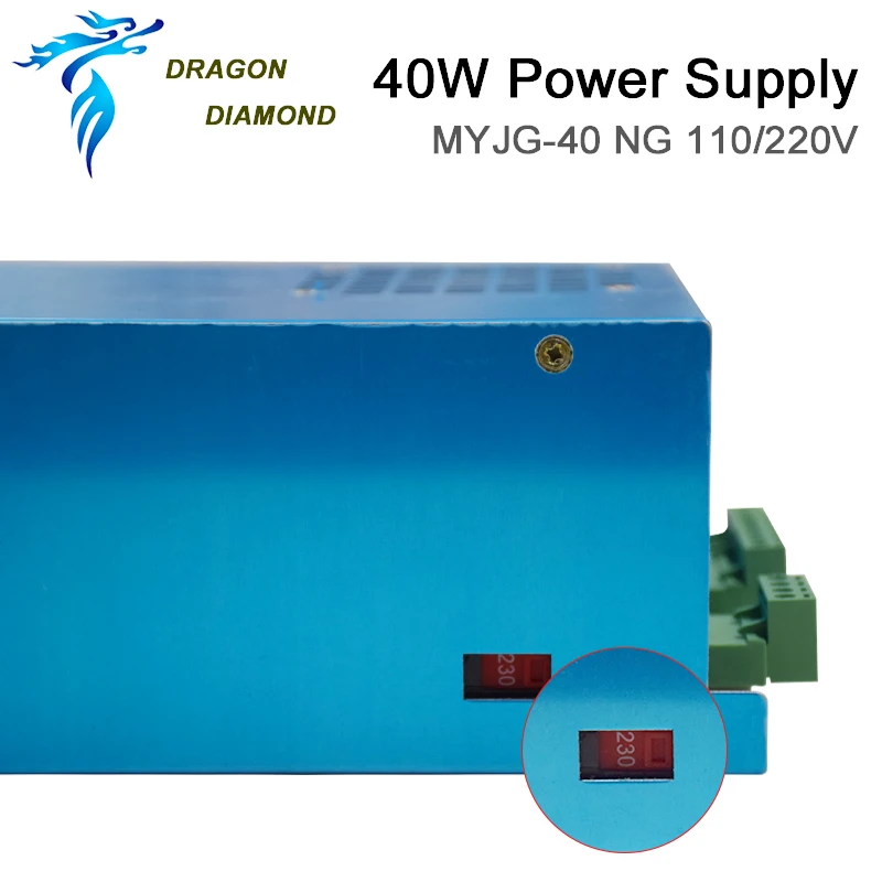 M40 40W Co2 Laser Power Supply Support 110V/220V For 40W Laser Tube Engraving Cutting Machine Original MYJG Series