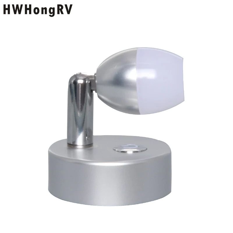 12VDC LED Rotate Reading Light Warm White Bedside Swivel Wall Mount Lights Book interior Lamp RV Caravan Camper Trailerc a piece