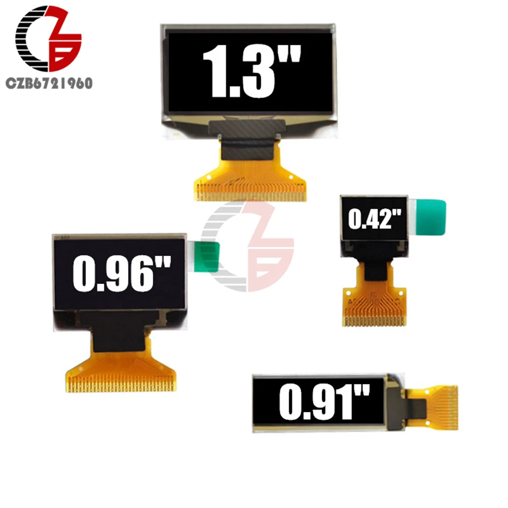 0.42 0.91 0.96 Display OLED da 1.3 pollici Modulo LCD Bianco Blu Giallo 0.42 \