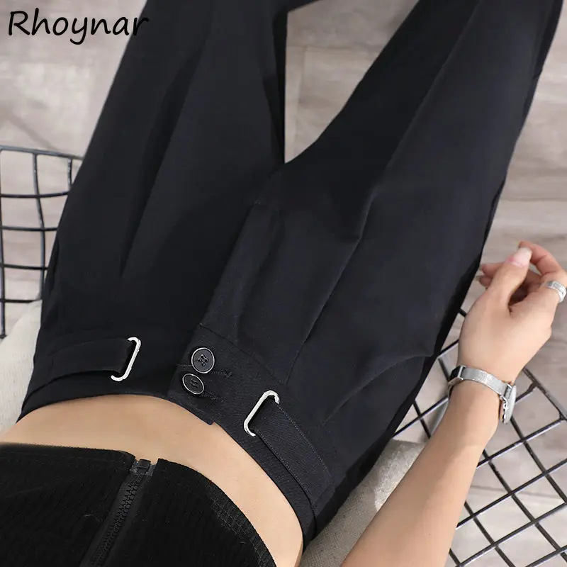 Casual Pants Women Design High Waist Breathe Summer Full Length Classic All Match College Wide Leg Trousers New Arrive Ulzzang