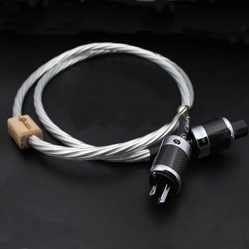 

Hifi Supreme Reference US AC Power cord Audio power cable with carbon fiber US mains power plug connector plug