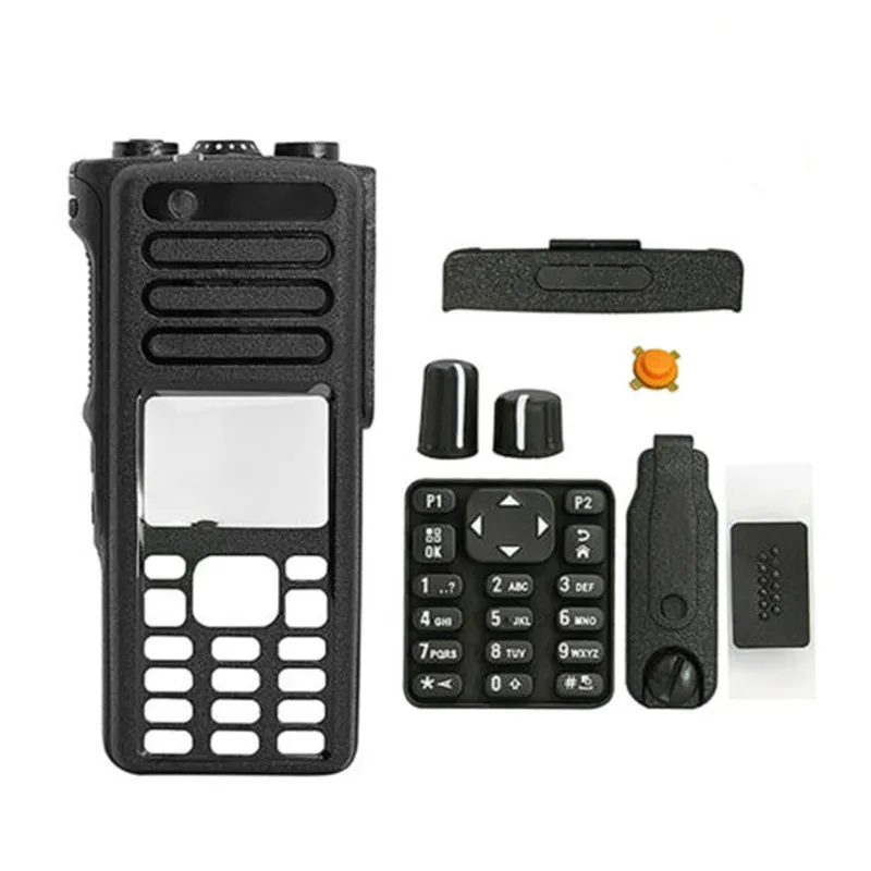 Kit de cubierta de carcasa frontal para Walkie Talkie, color negro, para Radio bidireccional XiR P8668i DGP8550E XPR7550E XPR7580E