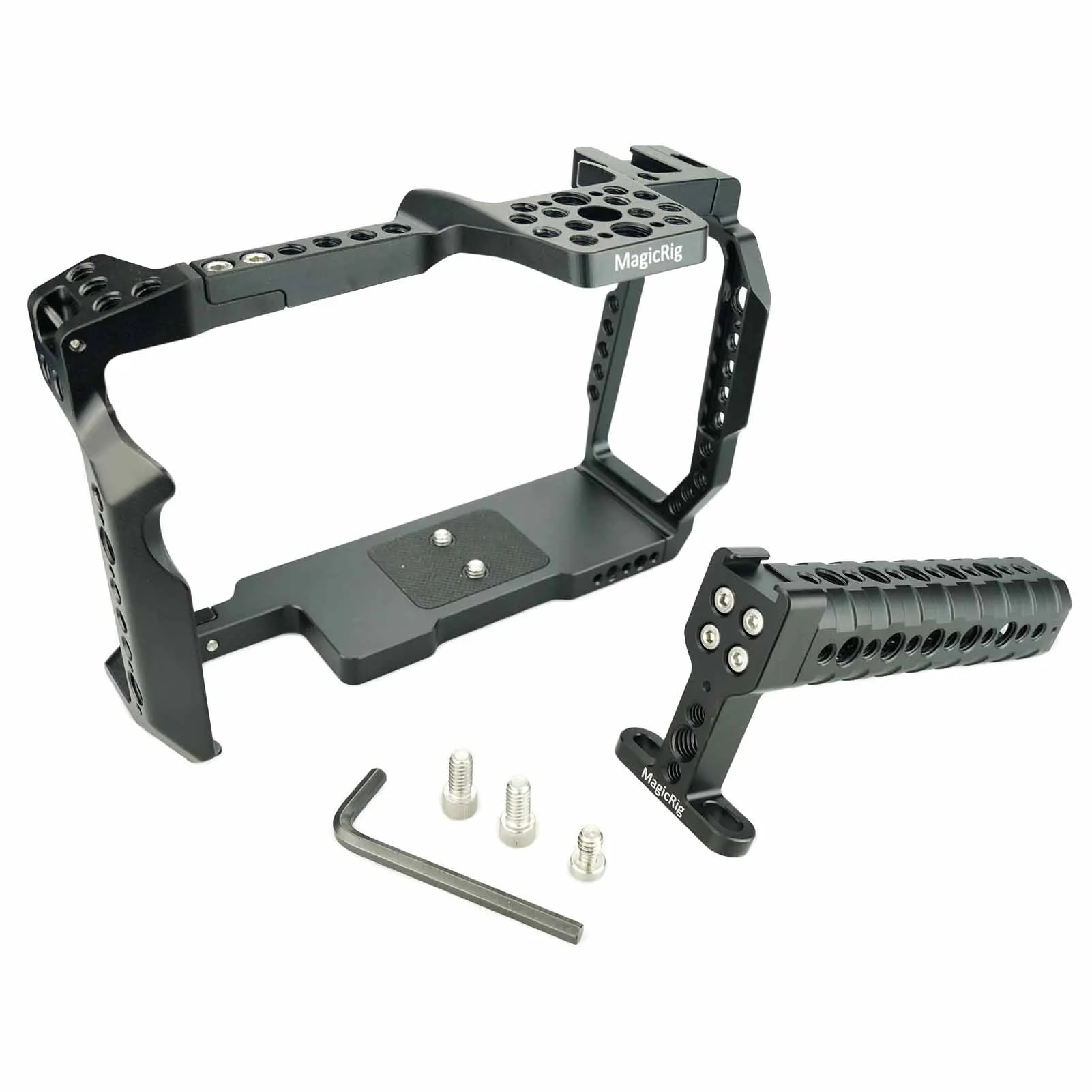 عدة قفص برو magicrigbmpcc 6K لتصميم بلاكماجيك كاميرا جيب سينمائية 6K برو مع قبضة بمقبض علوي