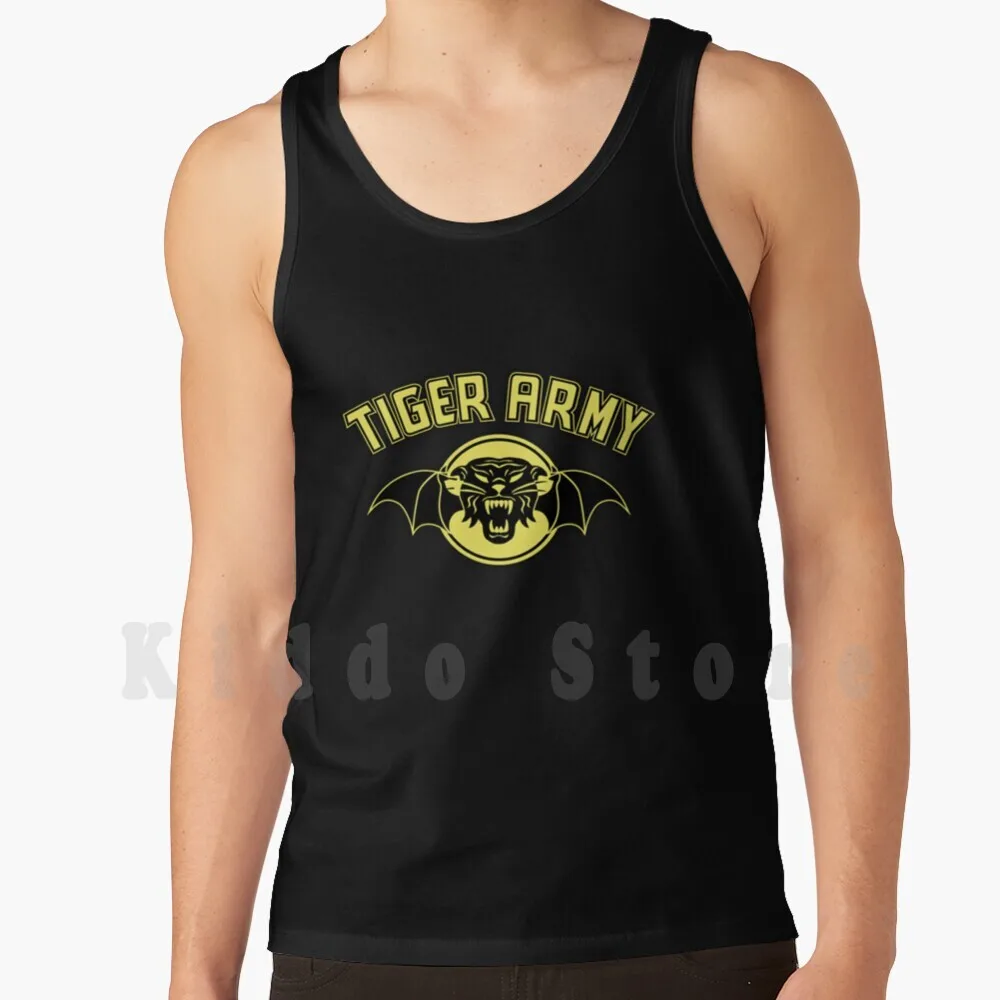Camisetas sin mangas The Tiger Army Band, 100% algodón, Ghost Tigers Rise, Tiger Army Band, Band Tiger Army Band, Tiger Army