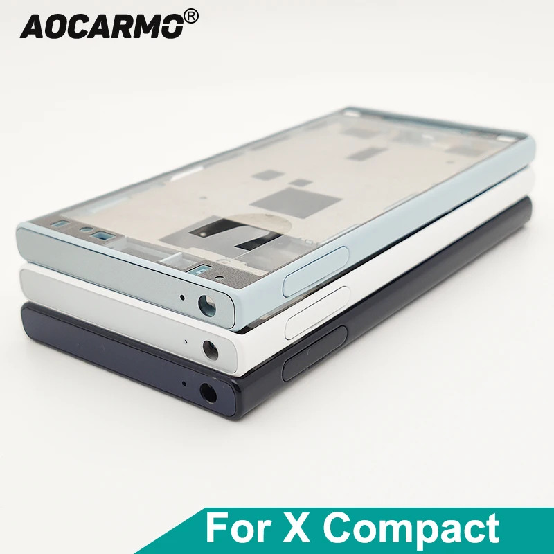 Aocarmo dla Sony Xperia X Compact F5321 X Mini XC rama środkowa rama podwozia wspornik płyty panelu