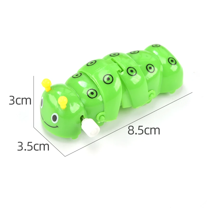 New Trolly Spring Clockwork Caterpillar Mini Pull Back Toy Child Baby Funny Small Animal Crawl Toy