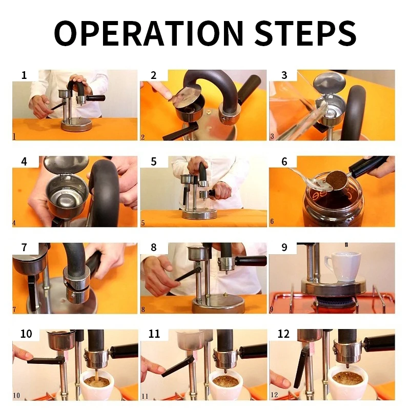 Cafetière expresso en acier inoxydable, pot de moka de camping, extraction de distillation, maison et bureau