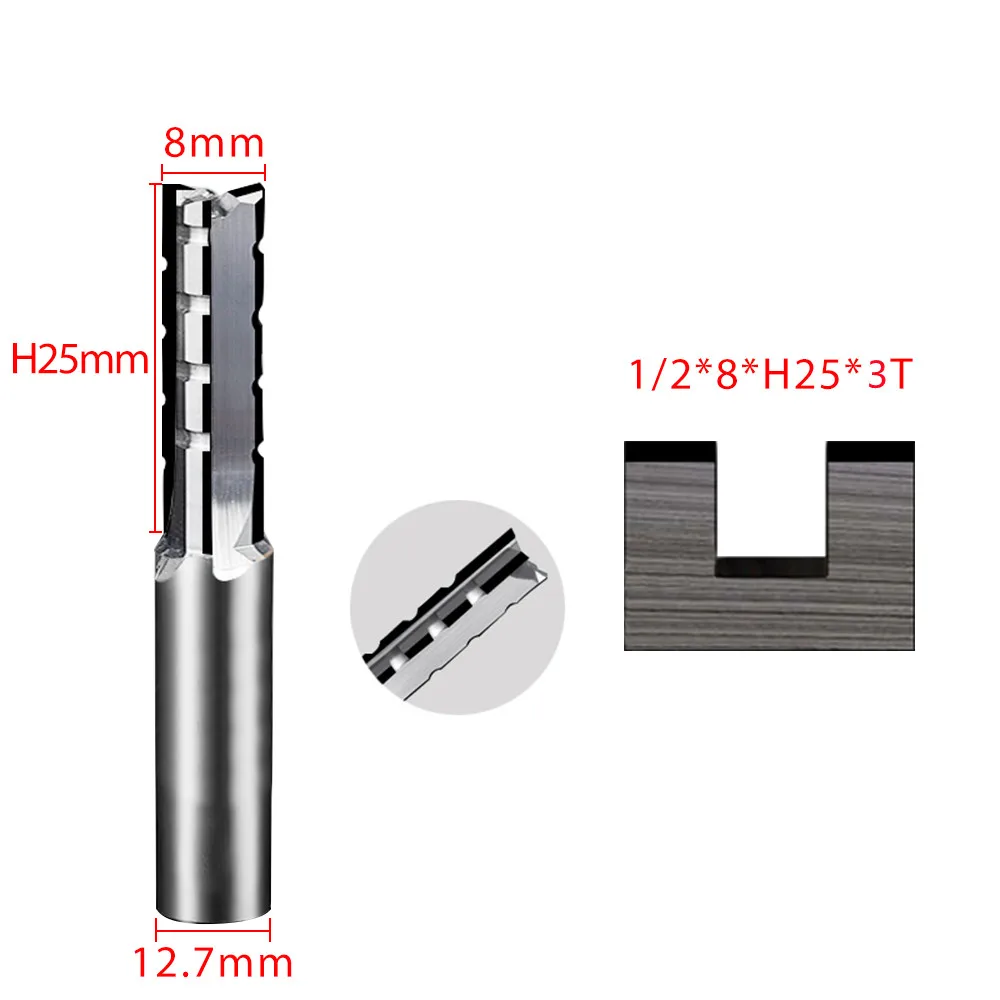 1 Pc Diamond straight router bits PCD End Mill 2 Flutes Milling Cutter for CNC Router Machine Furniture Woodworking Tool