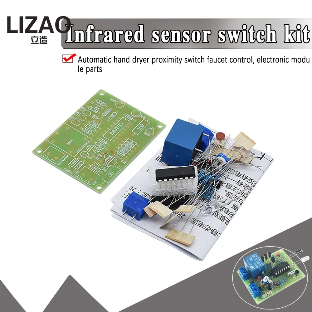 Czujnik zbliżeniowy na podczerwień DIY Kit przełącznik sterowania automatyczna bateria łazienkowa czujnik modułu zestaw modułów czujnik zbliżeniowy na podczerwień