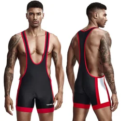 Ropa interior para hombre, leotardo deportivo de lucha libre, corsé moldeador de cuerpo, monos de culturismo, pantalones cortos, ropa interior