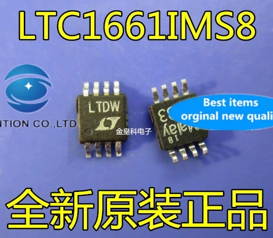 

10PCS LTC1661IMS8 LTDW 10 DAC da converter chip MSOP-8 in stock 100% new and original