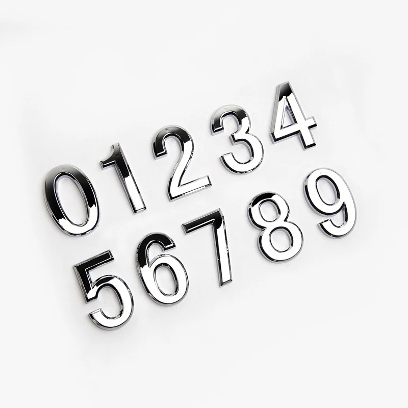 0-9 Door Number Sticker Home Apartment Hotel Office Door Address Stickers Plastic Door Accessories Hardware Room Decor наклейки