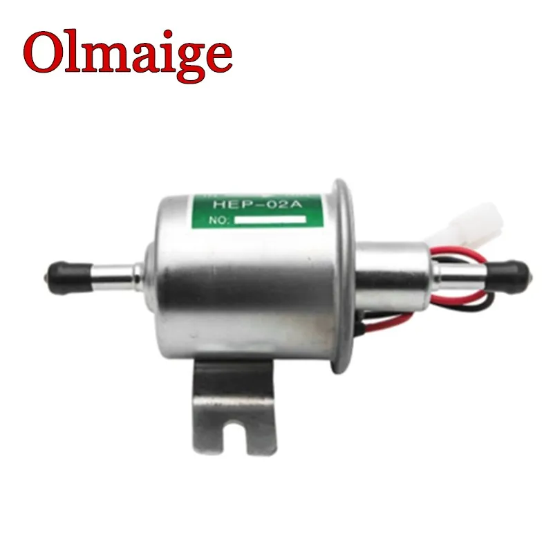 Universal diesel petrol 12v electric fuel pump HEP-02A 8mm pipe low pressure carburetor motorcycle ATV