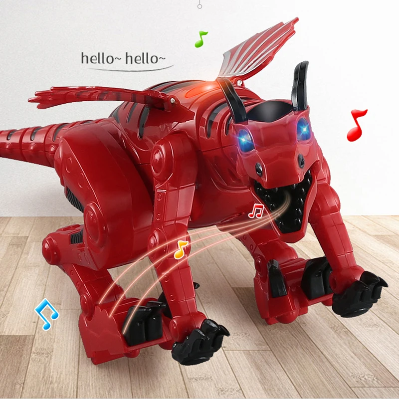 electronic dinosaur toy cars with cool light and music walling Simulation Tyrannosaurus animal model gift for children kids