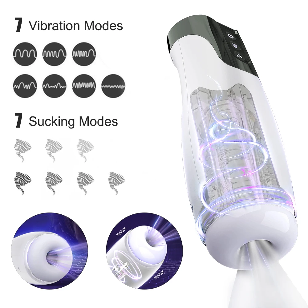 Automatic Male Masturbator Blowjob Vagina Masturbation Cup Pussy Sex Toys for Men Adult Goods for Men Sucking Machine Mastubator