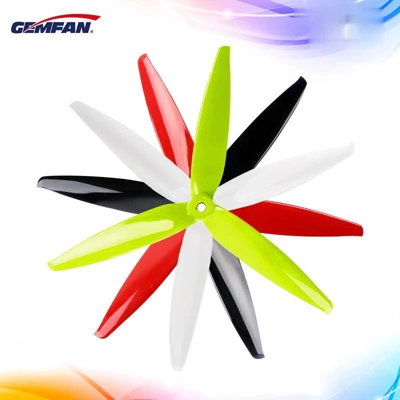 8 Pairs Gemfan Flash 7040 7 Inch 3-Blade Propeller for FPV RC Drone Racing Quadcopter DIY Accessories Parts