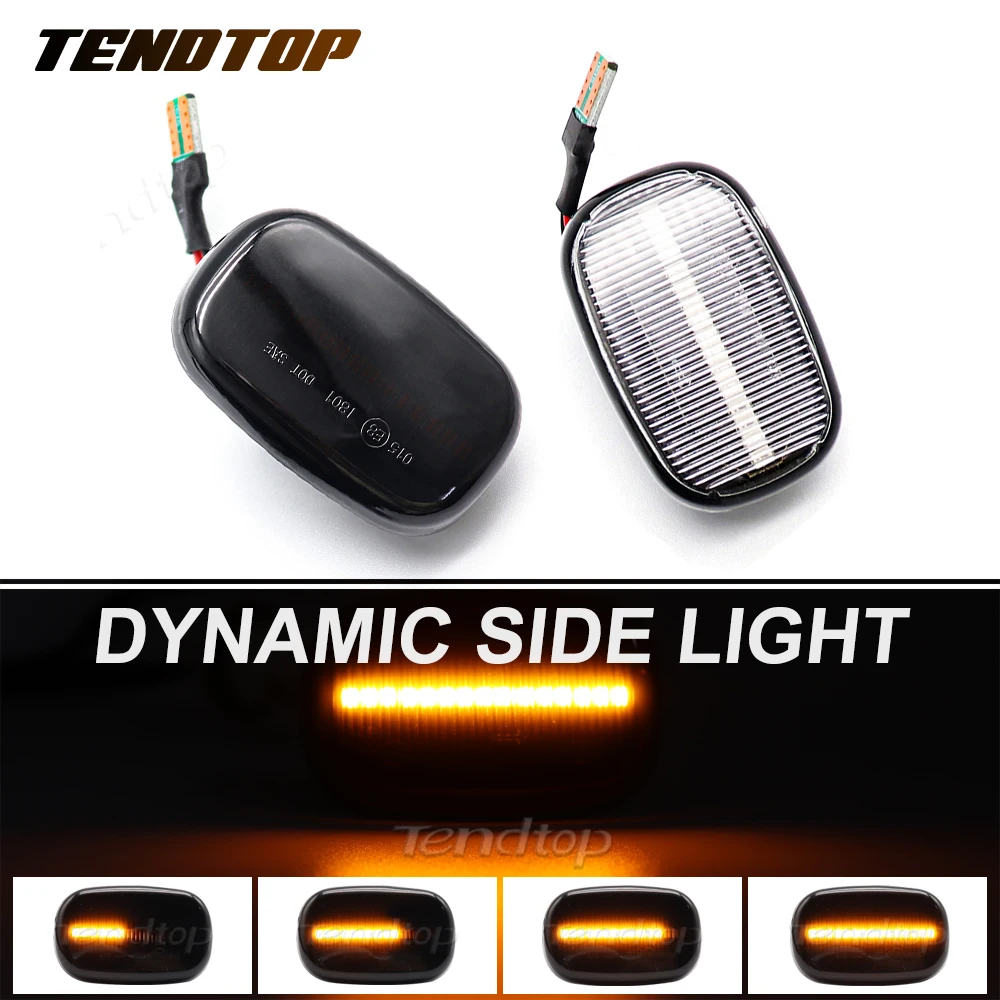 Sequential Repeater Dynamic Turn Signal Lights For Toyota Avensis Verso Carina Celina Corolla Camry Caldina Harrier Hilux IPSUM