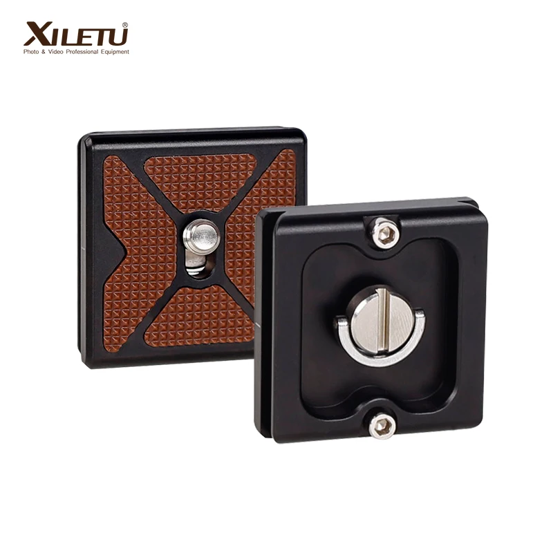 

XILETU XPU40 Universal Quick Release Plate w 1/4″ General Screw ARCA SWISS Standard For Tripod Ball Head Cameras DSLRS SLRS