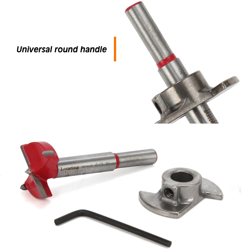 Adjustable Wood Hole Cutter 15 / 20 / 25 / 30 / 35mm Carpenter Forstner Drill Bit Set Carbide Tipped Boring Core Hole Drill