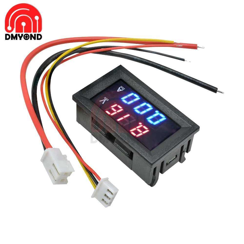 Dc 100v 50a Digital Voltmeter Ammeter Volt Amp Meter Voltmeter Ampermeter + 50A75mV FL-2 50A 75mV Shunt Voltmeter Car Module