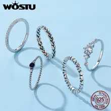 Sterling Silver Stackable Ring Women #5