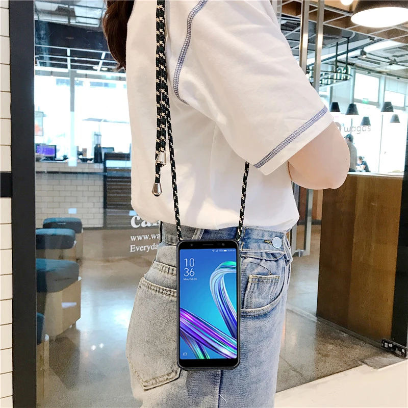 Strap Cord Chain Cover For Xiaomi Mi Mix Max 2 2S 3 Pro Global Pocophone F1 Lanyard Necklace Shoulder Neck Strap Rope Phone Case