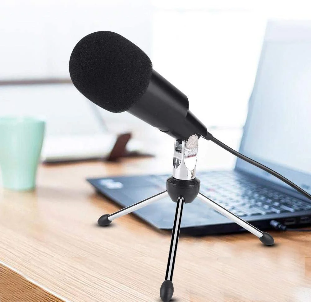 Professional USB Condenser Microphone Metal Wired Microphones For PC Computer Singing Gaming Streaming Recording Studio YouTube