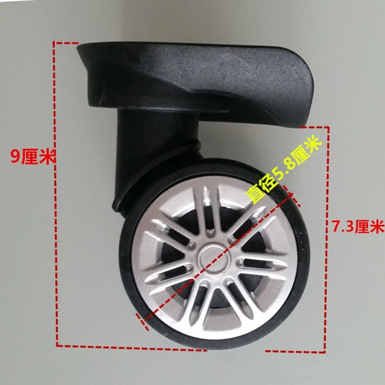 Luggage accessories trolley case wheel luggage caster luggage suitcase wheel double row single row Rubber  Wheel replacement