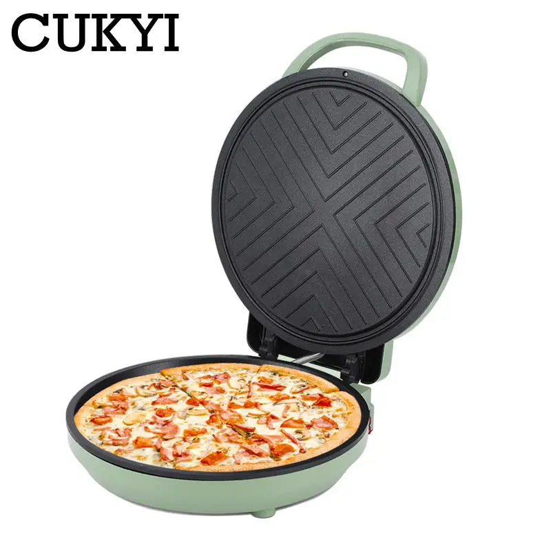 

Electric Baking pan 30cm Diameter Double-sided heating Skillet Crepe maker Non-stick coating Pizza bake grill pancake griddle EU