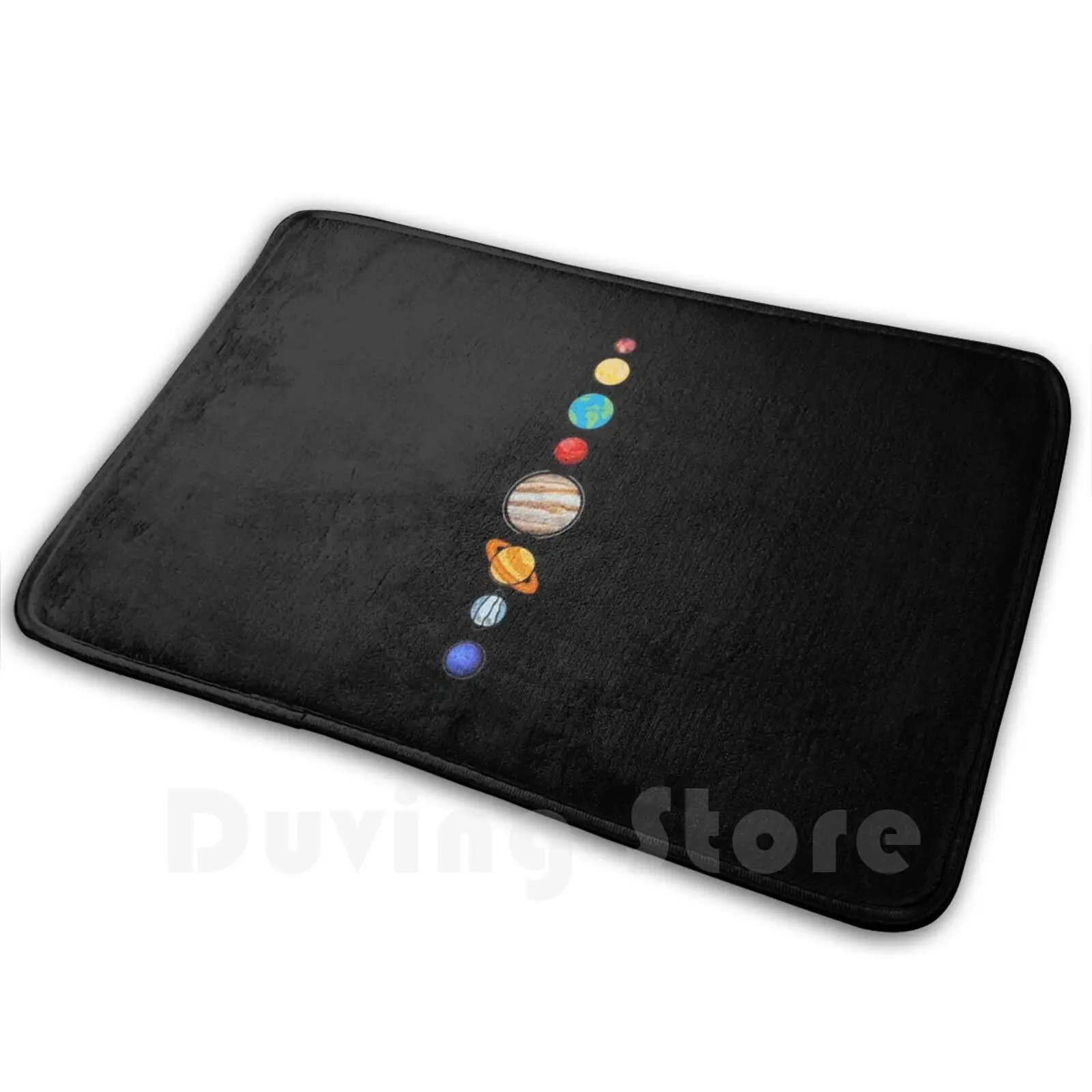 Planets Colour Carpet Mat Rug Cushion Soft Planets Geeleebee Tpdesigns Traingular Paradise Sketch Sketchy Black