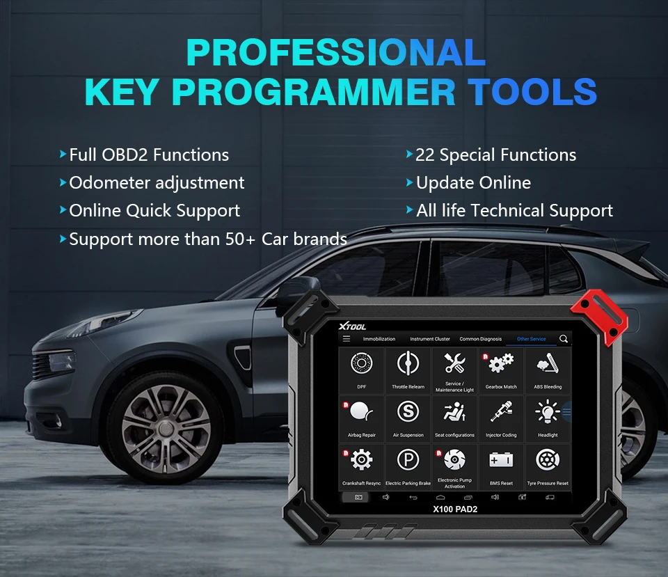 High Quality Original Xtool X100 PAD2 Auto Key Programmer X 100 PAD 2 Better than X300 Pro Free Update Online