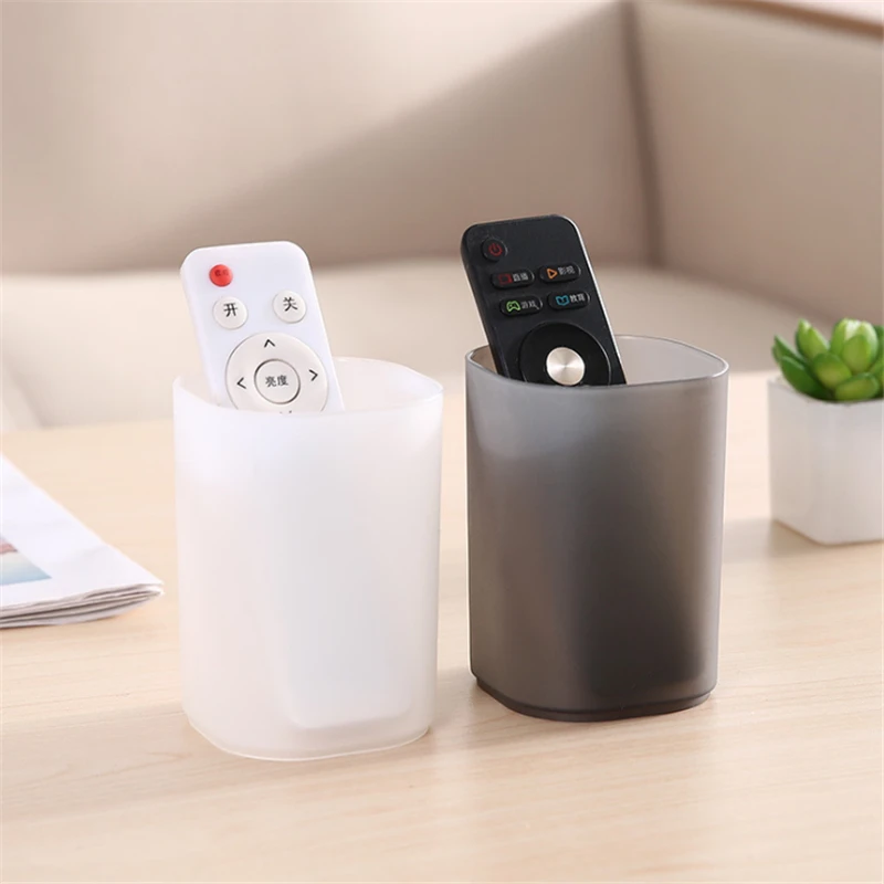 Transparent Desktop Pen Holder Scrub Simple Storage Box Multi-function Office Student Stationery Storage Tube