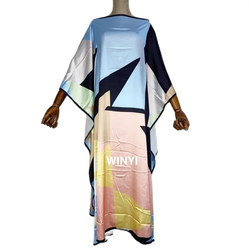 WINYI Womens Boho Maxi Floral Araba плать Summer 2021 robe Women Elegant  امرأة اللباسHoliday Beach Dress Sundress Party Dress