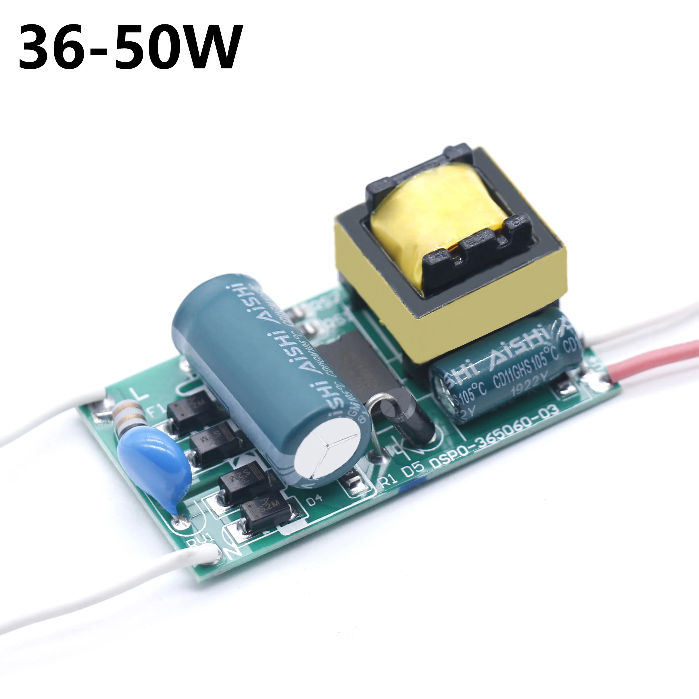 LED Driver 36-50W Power Supply Constant Current DC120-160V Automatic Voltage Control Lighting Transformers For LED Lights DIY