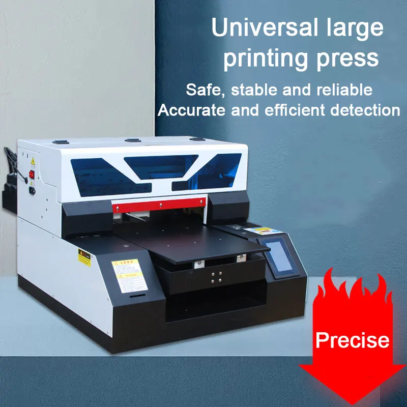 Flatbed A3 UV Printer Suitable For Glass Bottle Acrylic Metal Mobile Phone Shell Embossed Pattern Multifunctional UV Printer