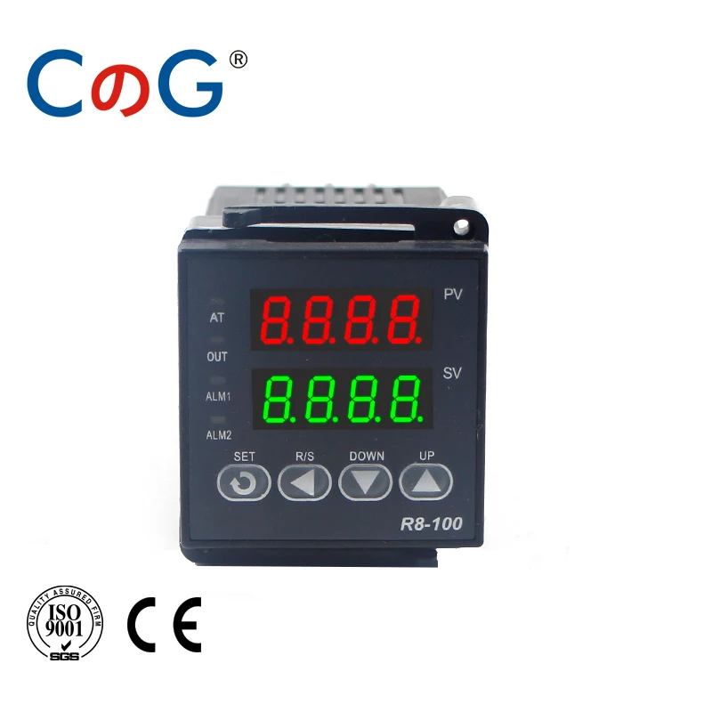 R8-100 Multiple Input K J PT100 Thermostat AC 220V Digital Output SSR Relay 1300 degree PID Programmable Temperature Controller