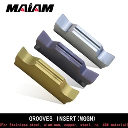 1/5/10PCS Grooving insert MGGN 150 200 250 300 400 500 600 Wood Carbide Insert Lathe Tools 1.5/2/3/4/5 Stainless steel Aluminum