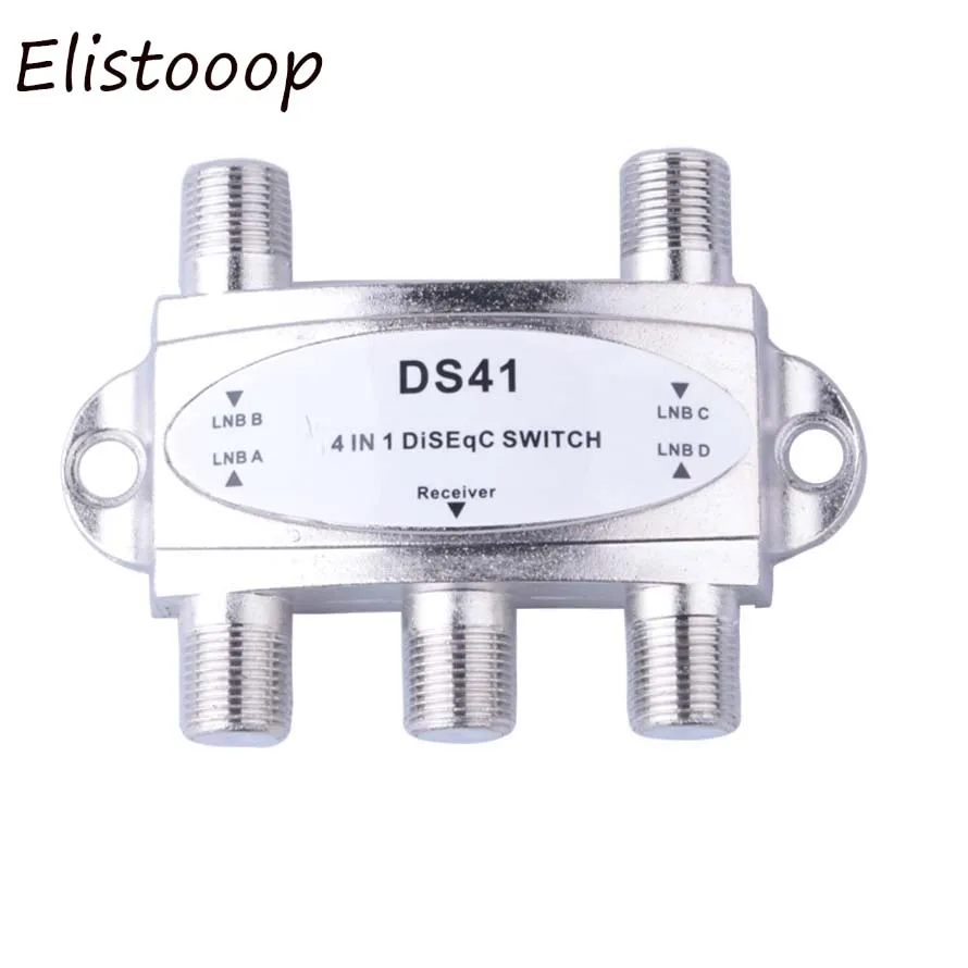 4x1 DiSEqC Switch Satellite Antenna Flat LNB Switch High Quality For TV Satellite Receiver