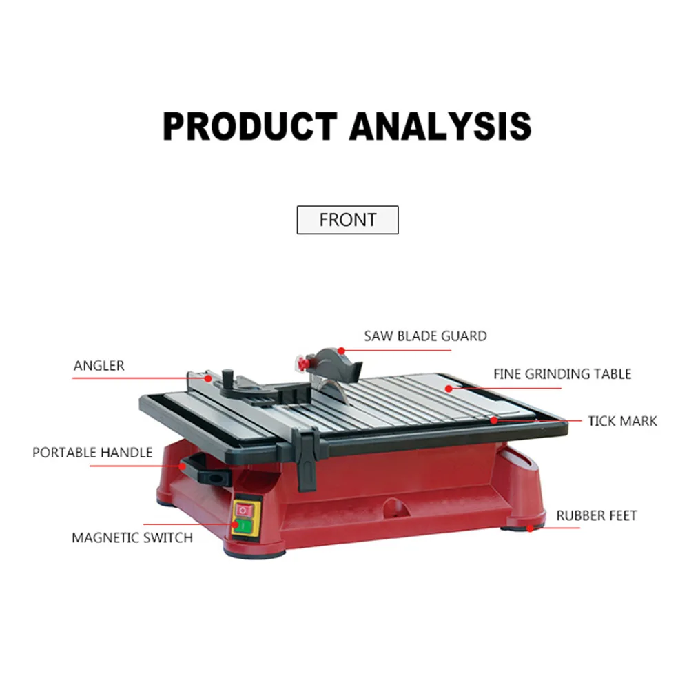 

7 inches SQ07 Marble Stone Tile Cutting Machine Portable Mute High-power