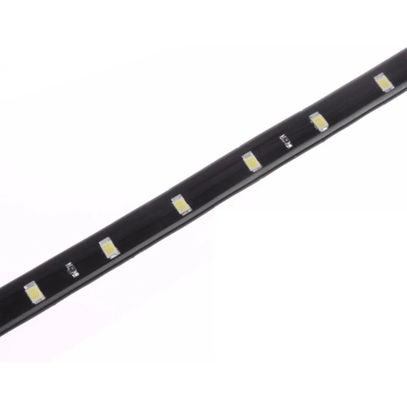 30CM Car LED Strip Light Decorative Ambient Lamps 15SMD Daytime Running Light Waterproof Flexible Atmosphere Light DRL 12V White