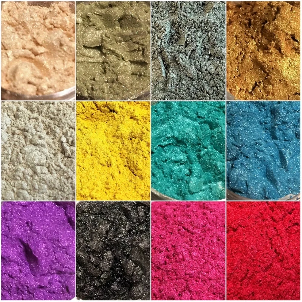 120 لون مسحوق الميكا المعدنية الطبيعية لتقوم بها بنفسك لصبغ شمعة الصابون الايبوكسي الراتنج الطلاء تلوين مسحوق ماكياج عينيه اللؤلؤ الصباغ