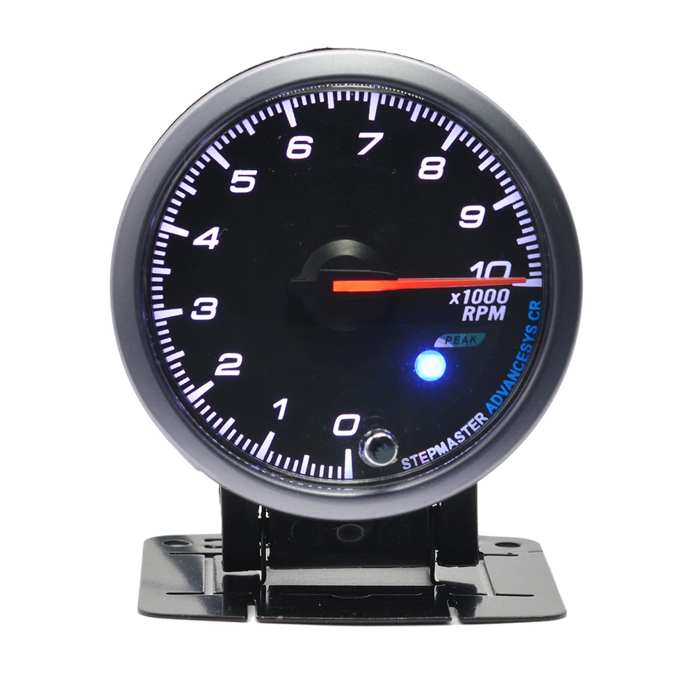 60mm Stepper Motor Auto Car Rev Counter Tachometer Gauge 1 To 8 Cylinder Vehic 10000 RPM Meter
