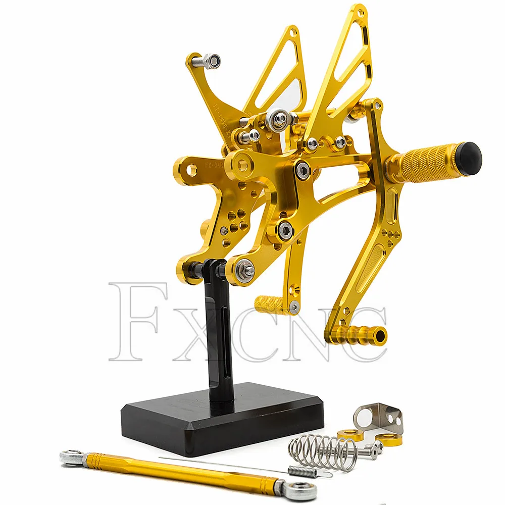 Adjustable Aluminum Motorcycle Rearset For YAMAHA YZF R1 1998-2003 Footrest Footpeg  High Quality Rear Set Footrest Foot Pegs