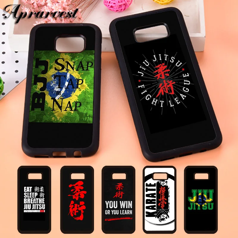 Aprarvest BJJ Brazilian Jiu Jitsu Art Phone Case Cover For Samsung Galaxy S5 S6 S7 edge S8 S9 Plus S10 lite S10E Note 5 8 9 10