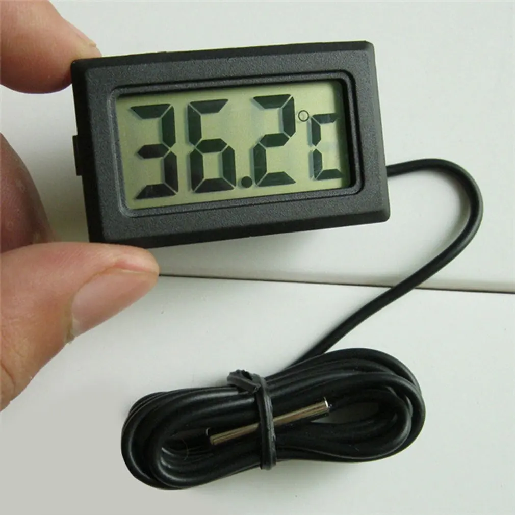 Electronic Digital Display Digital Thermometer Aquarium Refrigerator Water Temperature Meter Thermometer Waterproof Probe