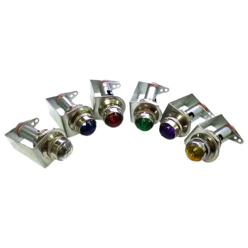 5PC wzmacniacz lampowy akcesoria wzmacniacz mocy dioda LED dużej mocy wskaźnik lampka sygnalizacyjna uchwyt wbudowany w 6.3V klamra mała żarówka — zdjęcie produktu 3