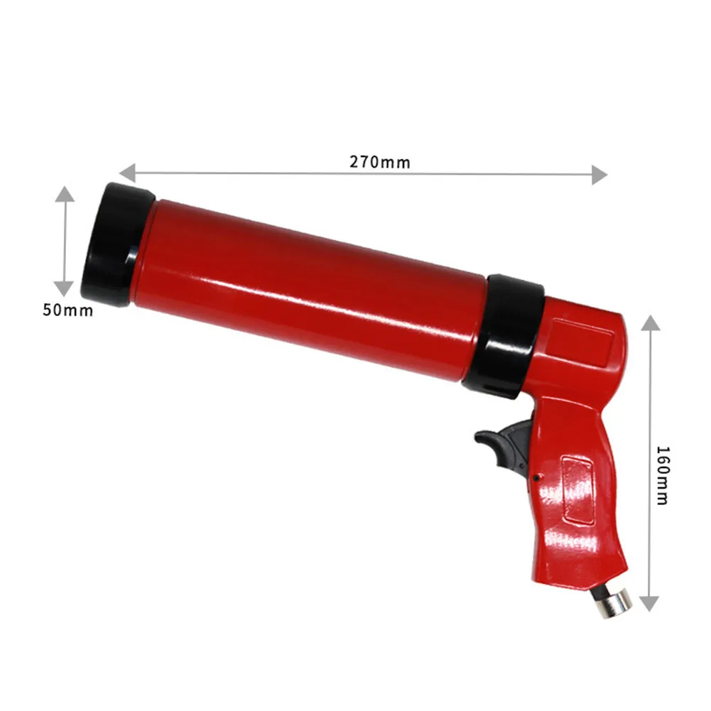 300 Ml Handheld Portable Pneumatic Glass Glue Gun Silicone Gun Tool Sealant Applicator Tool Caulking Push Rod Squeeze Silicone